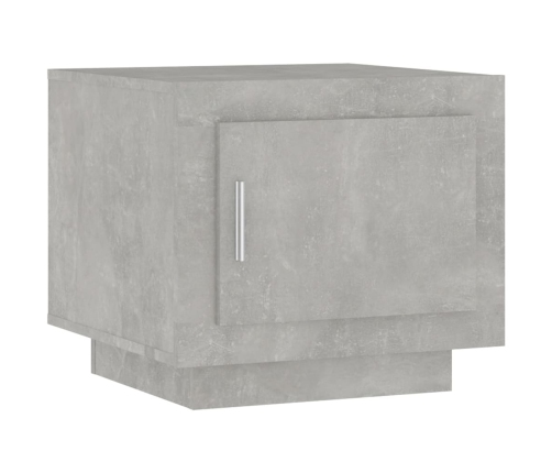 vidaXL Mesa de centro madera de ingeniería gris hormigón 51x50x45 cm