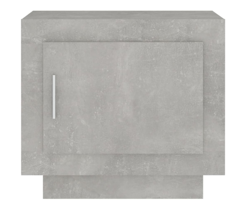 vidaXL Mesa de centro madera de ingeniería gris hormigón 51x50x45 cm