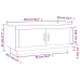 Mesa de centro madera de ingeniería roble Sonoma 102x50x45 cm