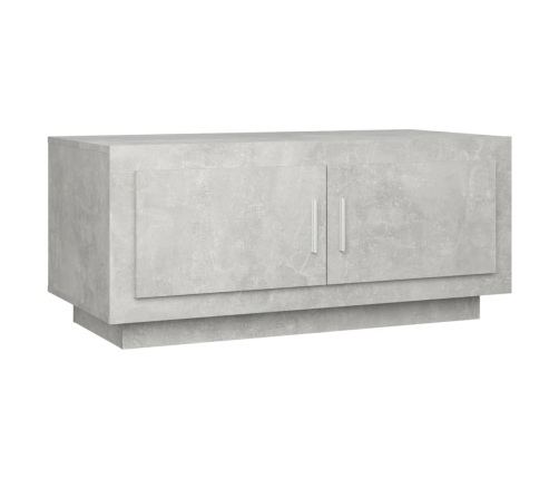 Mesa de centro madera de ingeniería gris hormigón 102x50x45 cm