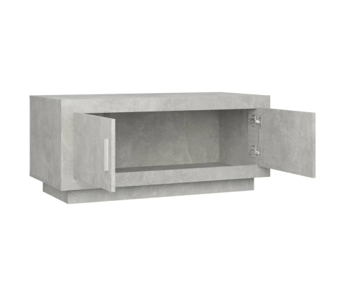 Mesa de centro madera de ingeniería gris hormigón 102x50x45 cm