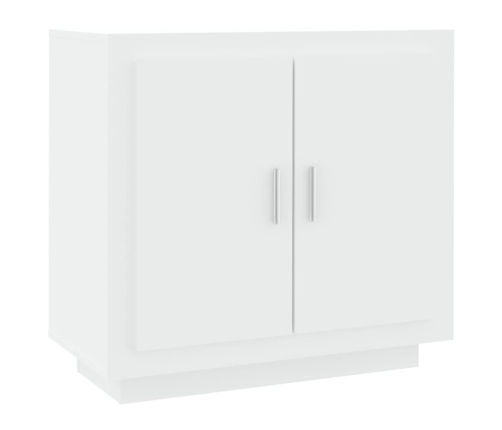 Aparador de madera contrachapada blanco 80x40x75 cm