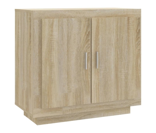 Aparador de madera contrachapada roble Sonoma 80x40x75 cm