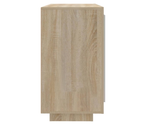 Aparador de madera contrachapada roble Sonoma 80x40x75 cm