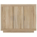 Aparador de madera contrachapada color roble Sonoma 92x35x75 cm