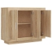 Aparador de madera contrachapada color roble Sonoma 92x35x75 cm