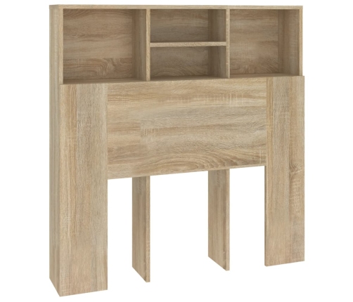 Mueble cabecero roble Sonoma 100x19x103,5 cm