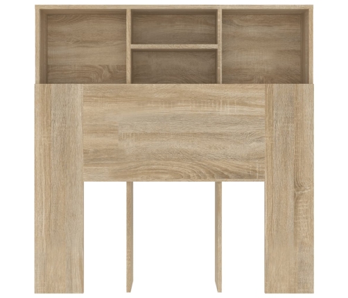 Mueble cabecero roble Sonoma 100x19x103,5 cm