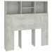 vidaXL Mueble cabecero gris hormigón 100x19x103,5 cm