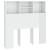 vidaXL Mueble cabecero blanco brillante 100x19x103,5 cm