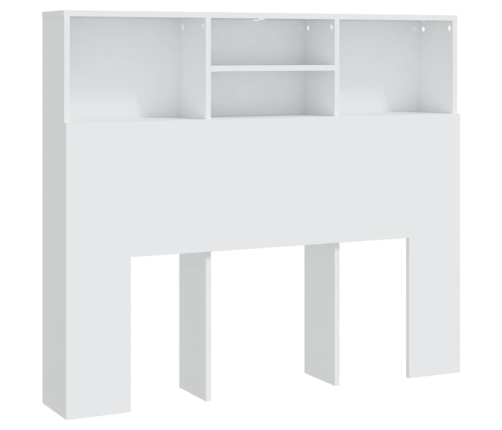 vidaXL Mueble cabecero blanco 120x19x103,5 cm