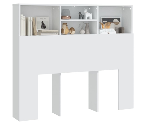 vidaXL Mueble cabecero blanco 120x19x103,5 cm