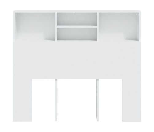 vidaXL Mueble cabecero blanco 120x19x103,5 cm