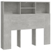 Mueble cabecero gris hormigón 120x19x103,5 cm