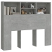 vidaXL Mueble cabecero gris hormigón 120x19x103,5 cm