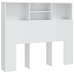 Mueble cabecero blanco brillante 120x19x103,5 cm