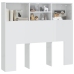 Mueble cabecero blanco brillante 120x19x103,5 cm