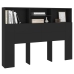 vidaXL Mueble cabecero negro 140x19x103,5 cm