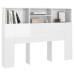 Mueble cabecero blanco brillante 140x19x103,5 cm