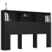 Mueble cabecero negro 160x19x103,5 cm