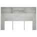 Mueble cabecero gris hormigón 160x19x103,5 cm