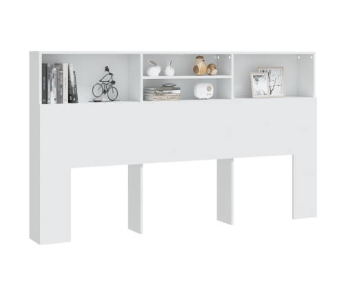 Mueble cabecero blanco 180x19x103,5 cm