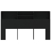 Mueble cabecero negro 180x19x103,5 cm