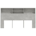 Mueble cabecero gris hormigón 180x19x103,5 cm