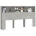 Mueble cabecero gris hormigón 180x19x103,5 cm