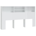 vidaXL Mueble cabecero blanco brillante 180x19x103,5 cm