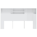 vidaXL Mueble cabecero blanco brillante 180x19x103,5 cm