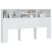 vidaXL Mueble cabecero blanco brillante 180x19x103,5 cm