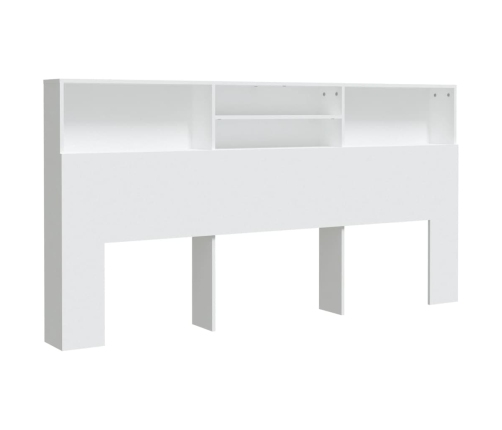 vidaXL Mueble cabecero blanco 200x19x103,5 cm