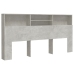 Mueble cabecero gris hormigón 200x19x103,5 cm