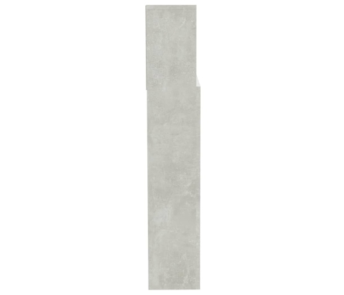 Mueble cabecero gris hormigón 200x19x103,5 cm