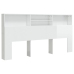 Mueble cabecero blanco brillante 200x19x103,5 cm