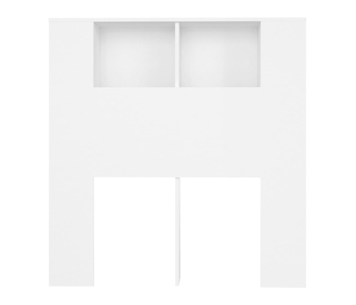 vidaXL Mueble cabecero blanco 100x18,5x104,5 cm