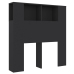 Mueble cabecero negro 100x18,5x104,5 cm