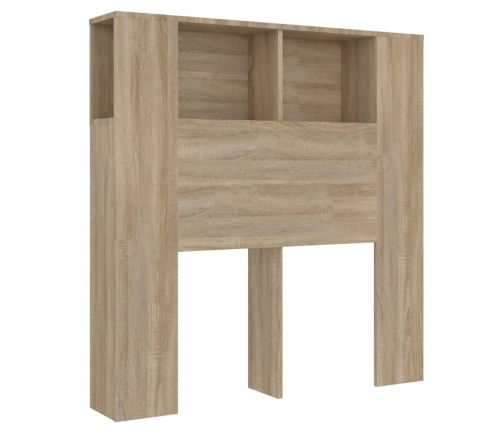 Mueble cabecero color roble Sonoma 100x18,5x104,5 cm