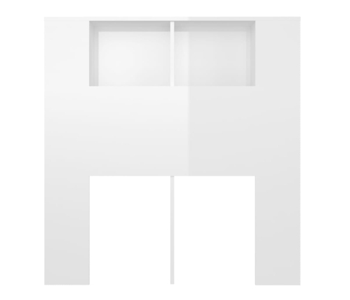 Mueble cabecero blanco brillante 100x18,5x104,5 cm