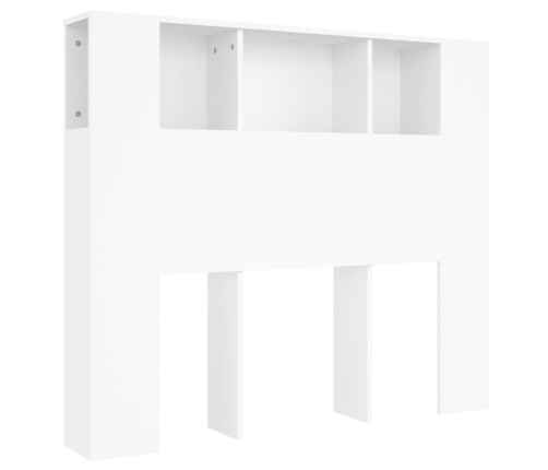 vidaXL Mueble cabecero blanco 120x18,5x102,5 cm