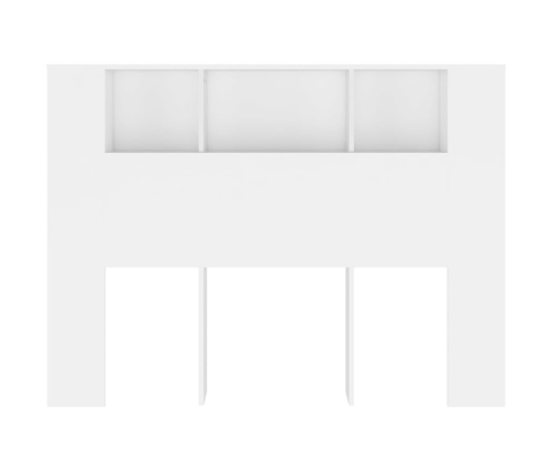 vidaXL Mueble cabecero blanco 140x18,5x104,5 cm