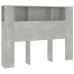 Mueble cabecero gris hormigón 140x18,5x104,5 cm