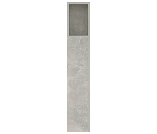 Mueble cabecero gris hormigón 140x18,5x104,5 cm