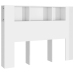 Mueble cabecero blanco brillante 140x18,5x104,5 cm