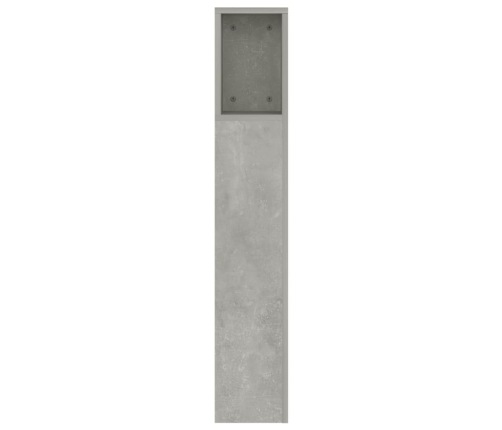 Mueble cabecero gris hormigón 160x18,5x104,5 cm