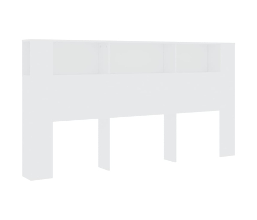 vidaXL Mueble cabecero blanco 200x18,5x104,5 cm