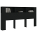 Mueble cabecero negro 200x18,5x104,5 cm