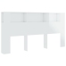 Mueble cabecero blanco brillante 200x18,5x104,5 cm