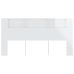 Mueble cabecero blanco brillante 200x18,5x104,5 cm